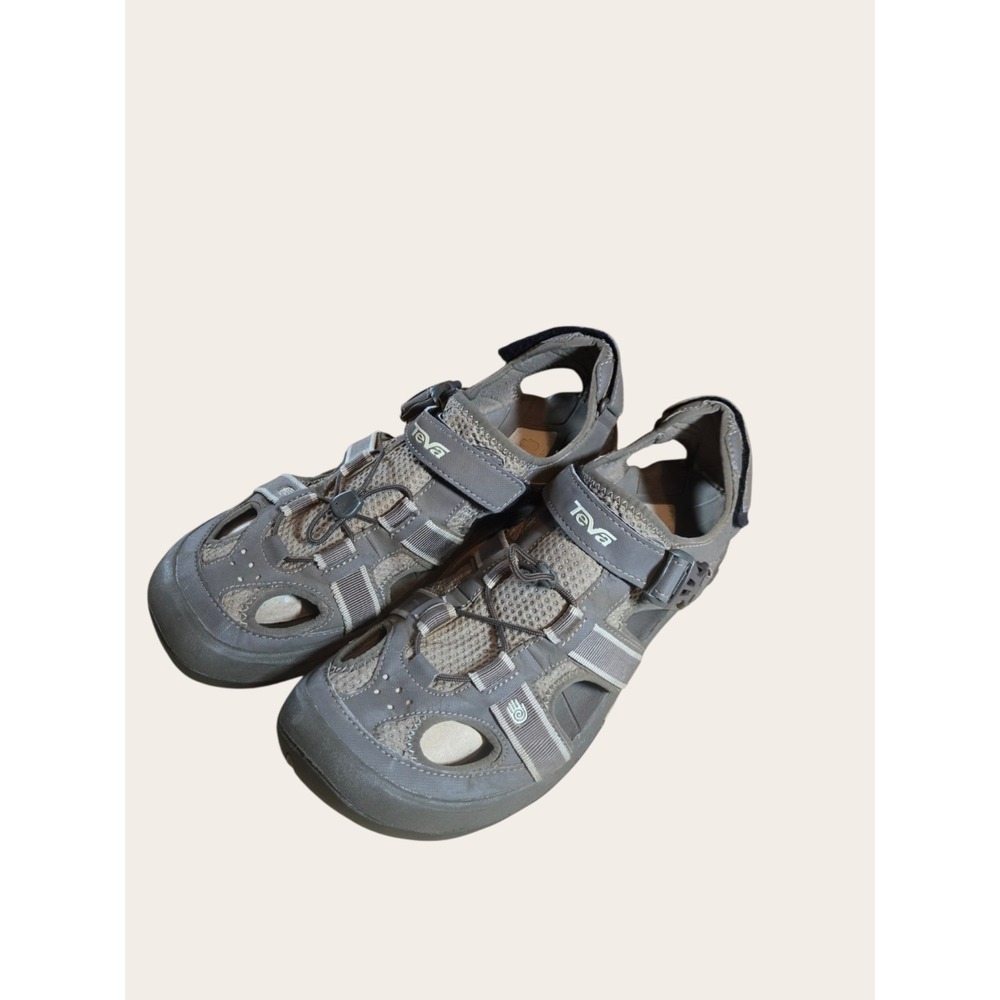 Teva Omnium Sandals Mens 8.5 Brown 6153 Closed Toe Hiking Water Outdoors